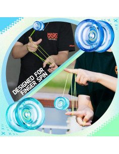 Yoyo MAGICYOYO K2 Cristal Paquete de 3 para Niños y Adultos 2