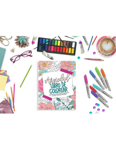 Ansiedad - Libro de colorear para adultos y adolescentes para reducir el estrés y las preocupaciones (Spanish Edition)