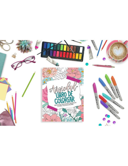 Ansiedad - Libro de colorear para adultos y adolescentes para reducir el estrés y las preocupaciones (Spanish Edition) Ansiedad - Libro de colorear para adultos y adolescentes para reducir el estrés y las preocupaciones (Spanish Edition)