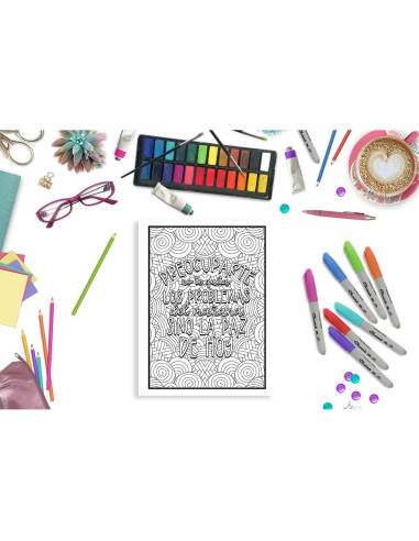 Ansiedad - Libro de colorear para adultos y adolescentes para reducir el estrés y las preocupaciones (Spanish Edition)