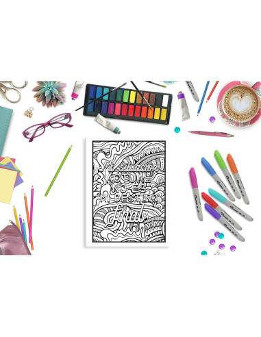 Ansiedad - Libro de colorear para adultos y adolescentes para reducir el estrés y las preocupaciones (Spanish Edition)