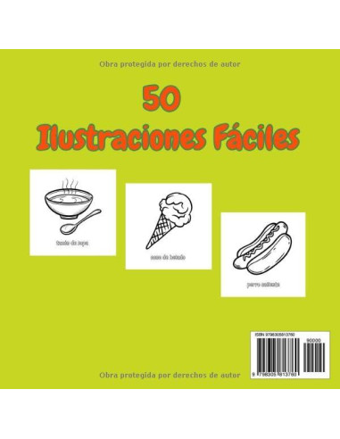 Comida y Merienda: Libro para Colorear (Spanish Edition)