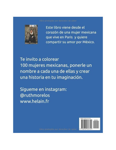 100 MUJERES MEXICANAS PARA COLOREAR: Por Ruth Morelos (Spanish Edition)