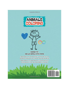 Animals Coloring - Español English: Libro de Animales para Colorear - Spanish English 2