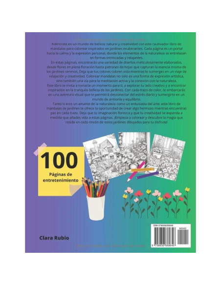 Libro para colorear Jardines - 100 páginas de puro color - Relajación (Spanish Edition) Libro para colorear Jardines - 100 páginas de puro color - Relajación (Spanish Edition)