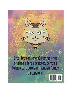Marihuana: Gatos drogados: Libro para colorear mientras te fumas un porro (Spanish Edition) 2