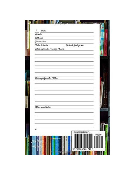 Cuaderno de Lecturas Mis Libros: Diario Para Los Amantes de La Lectura (Spanish Edition)