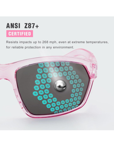 Gafas de Seguridad ProtectX Classic Rosa Antirayones y Antivaho