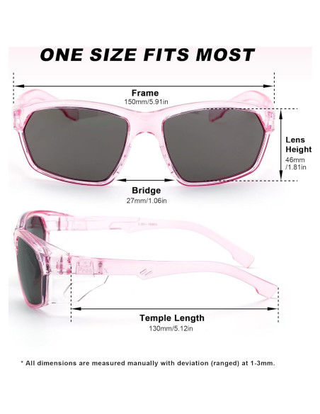Gafas de Seguridad ProtectX Classic Rosa Antirayones y Antivaho