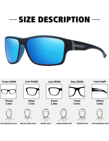 Gafas de sol polarizadas STORYCOAST 2 en 1 para ciclismo