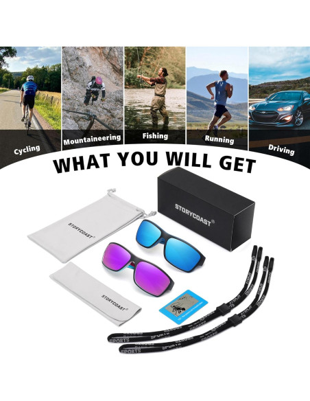 Gafas de sol polarizadas STORYCOAST 2 en 1 para ciclismo Gafas de sol polarizadas STORYCOAST 2 en 1 para ciclismo