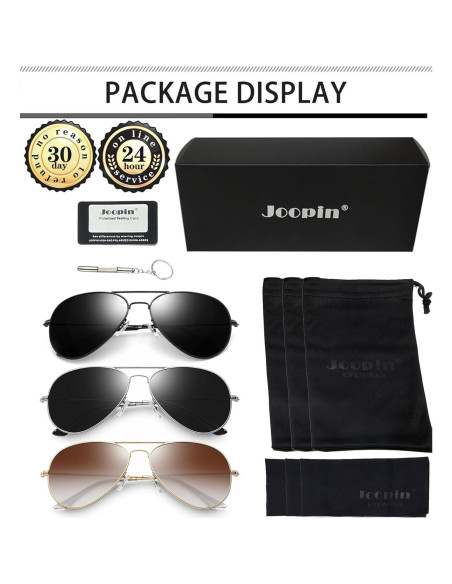 Gafas de sol polarizadas Joopin UV400 para hombres y mujeres Gafas de sol polarizadas Joopin UV400 para hombres y mujeres