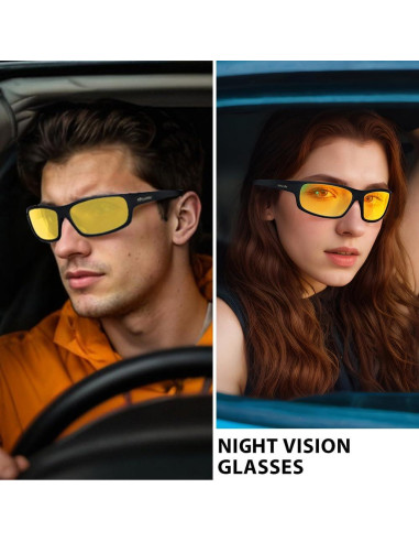 Gafas de Visión Nocturna POLARKING Amarillas Unisex