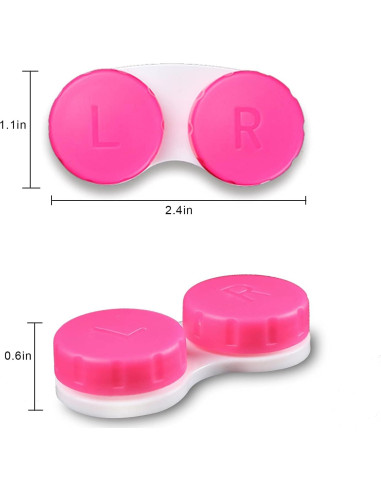 Estuche para Lentes de Contacto Aoutrow 16 Paquete Colorido