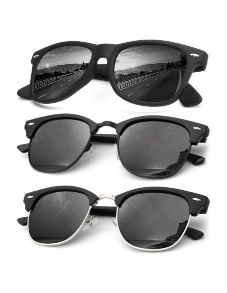 Gafas de sol KALIYADI polarizadas unisex 3 pack UV