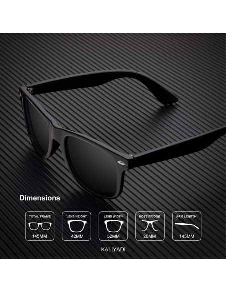 Gafas de sol KALIYADI polarizadas unisex 3 pack UV