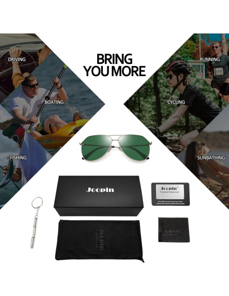 Gafas de Sol Joopin Aviador Polarizadas UV400 Doradas Gafas de Sol Joopin Aviador Polarizadas UV400 Doradas