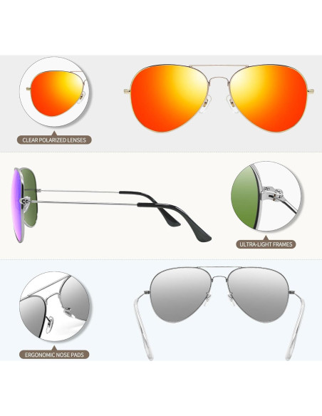 Gafas de sol polarizadas Joopin UV400 para hombres y mujeres