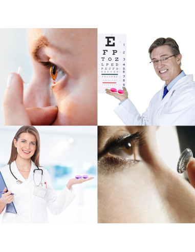 Estuche para Lentes de Contacto Aoutrow 16 Paquete Colorido