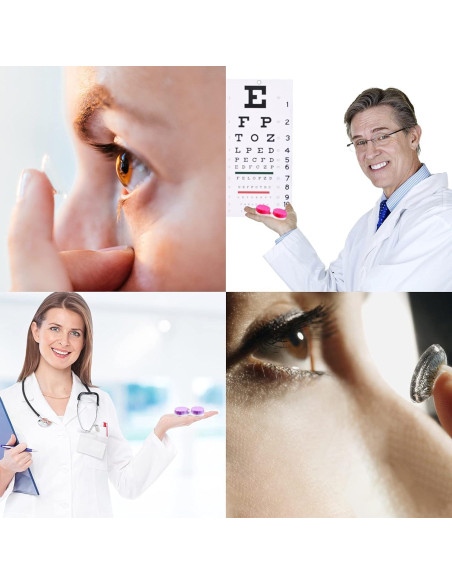 Estuche para Lentes de Contacto Aoutrow 16 Paquete Colorido