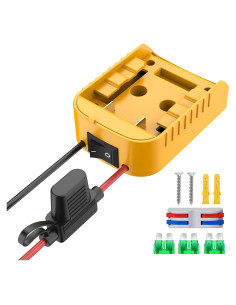 Adaptador de Batería Azocek para Dewalt 20V con Fusible