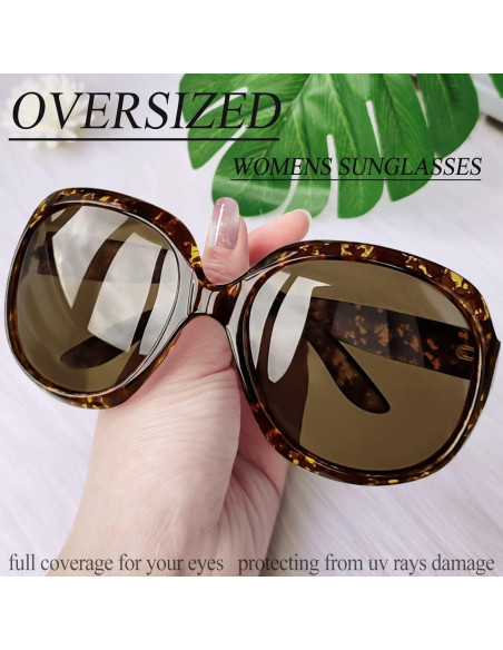 Gafas de sol grandes Joopin polarizadas UV400 para mujer Gafas de sol grandes Joopin polarizadas UV400 para mujer