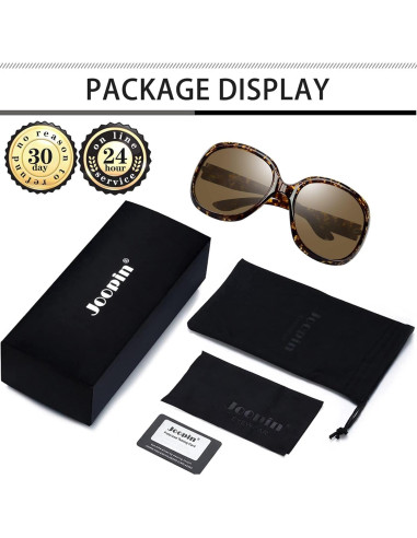 Gafas de sol grandes Joopin polarizadas UV400 para mujer
