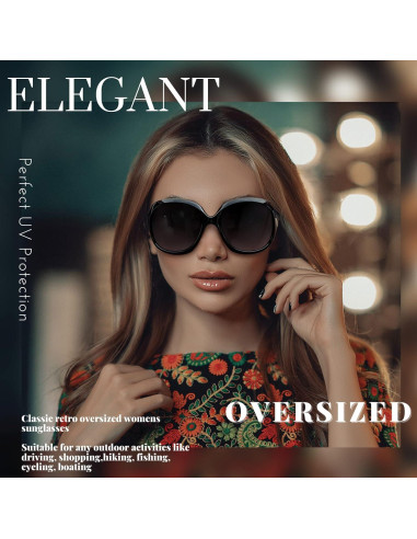 Gafas de sol Joopin grandes para mujeres, polarizadas UV400