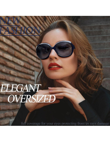 Gafas de sol grandes Joopin para mujer, polarizadas UV400