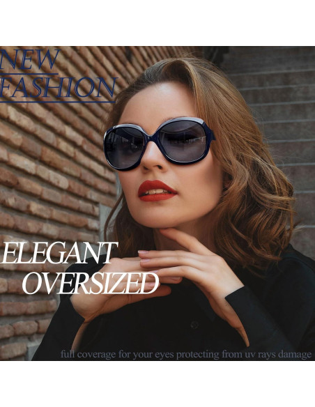 Gafas de sol grandes Joopin para mujer, polarizadas UV400 Gafas de sol grandes Joopin para mujer, polarizadas UV400
