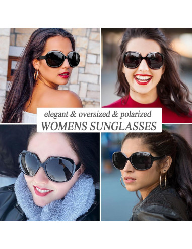 Gafas de sol grandes Joopin para mujer, polarizadas UV400