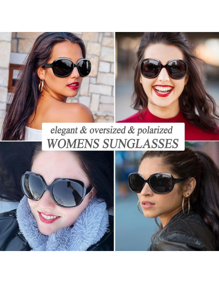 Gafas de sol grandes Joopin para mujer, polarizadas UV400 Gafas de sol grandes Joopin para mujer, polarizadas UV400