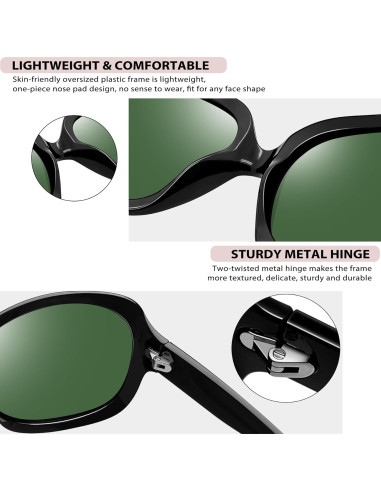 Gafas de sol grandes Joopin para mujer, polarizadas UV400