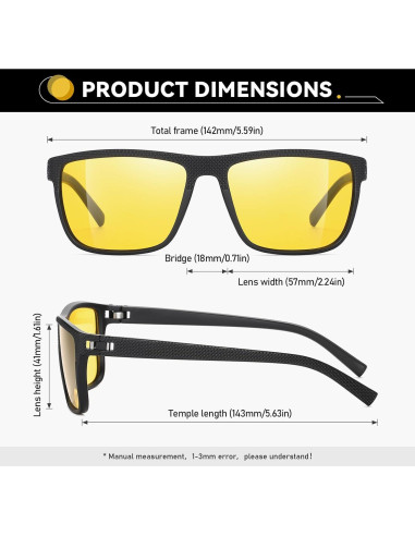Gafas de Seguridad RMMEEY con Lentes Amarillas UV Antirreflejo