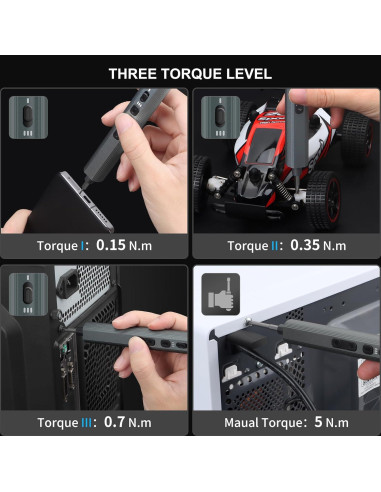 Destornillador Eléctrico Mini STREBITO 155 Piezas S2