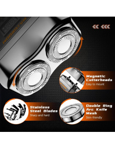 Mini Afeitadora Eléctrica MAXGROOM 8500RPM Impermeable 2