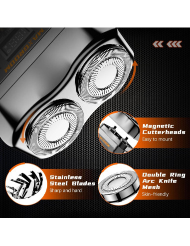 Mini Afeitadora Eléctrica MAXGROOM 8500RPM Impermeable