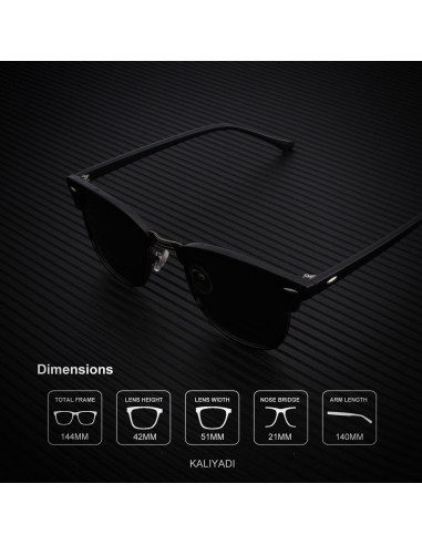Gafas de sol KALIYADI polarizadas unisex HD 3 pack