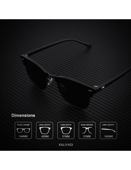 Gafas de sol KALIYADI polarizadas unisex HD 3 pack