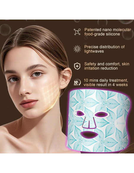 Máscara de Luz LED Lovsheme 5 Modos para Rejuvenecimiento Máscara de Luz LED Lovsheme 5 Modos para Rejuvenecimiento