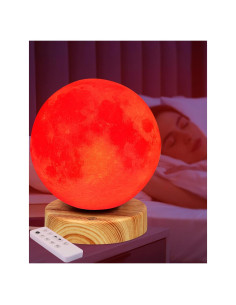 Lámpara de Noche Roja Aoife S9 Luz Luna 670nm Carga USB
