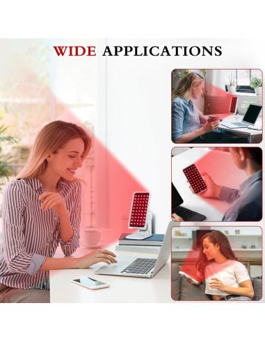 Terapia de Luz Roja SAVILER Portátil 660nm 850nm Ajustable