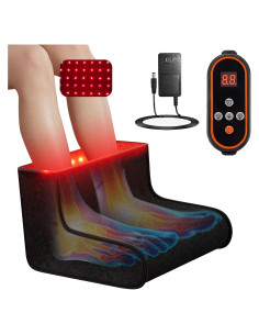Terapia de Luz Roja Anzqul para Pies 320 LEDs Control Remoto