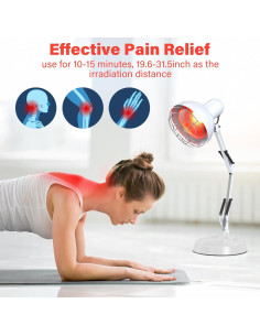 Lámpara Infrarroja Hoakya 660nm 850nm Terapia Calor 2