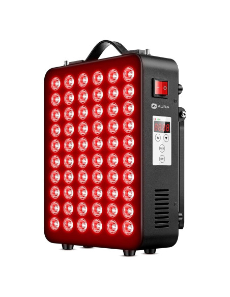 Panel de Luz Roja Aura 72 LEDs Infrarrojo Cercano Grado Clínico