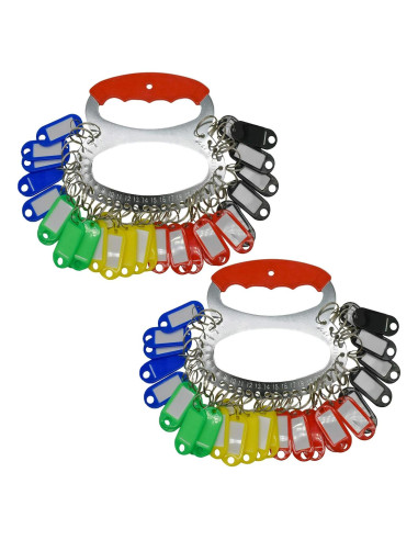 Organizador de Llaves Maydahui 2 Piezas con 28 Anillas y 60 Etiquetas