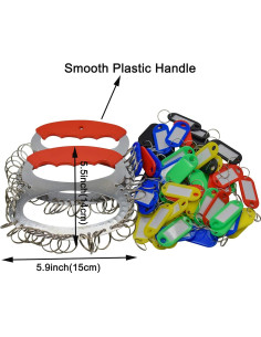 Organizador de Llaves Maydahui 2 Piezas con 28 Anillas y 60 Etiquetas 2