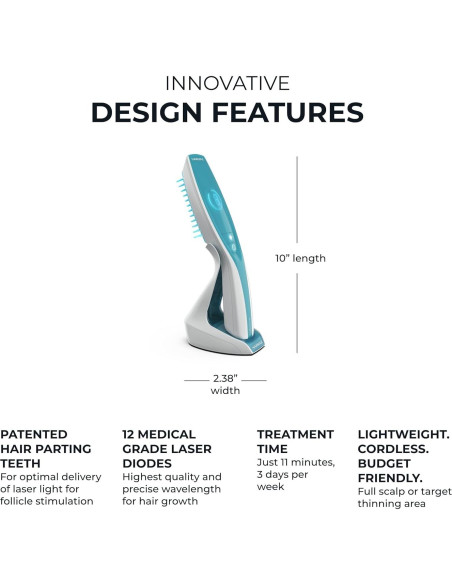Hairmax Ultima 12 LaserComb - Tratamiento Capilar Inalámbrico