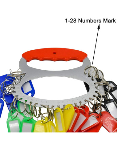 Organizador de Llaves Maydahui 2 Piezas con 28 Anillas y 60 Etiquetas