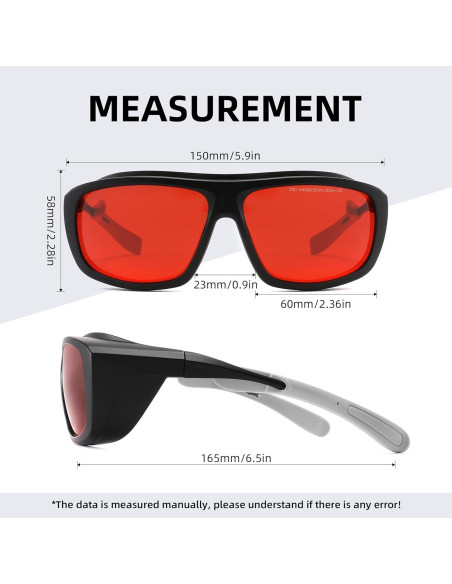 Gafas de seguridad láser Alsenor OD5+ protección ocular